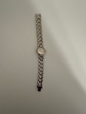 Anne Klein Silver and Gold Two-Tone Link Watch